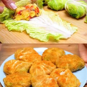 Роллы с китайской капустой и картофелем