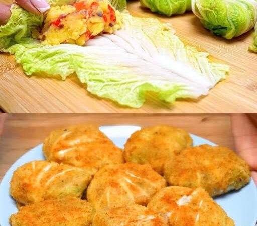 Роллы с китайской капустой и картофелем