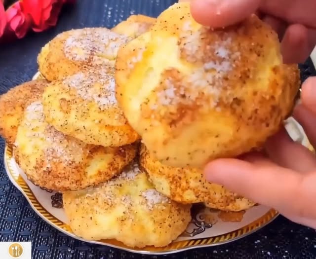 Швидке сирне печиво з корицею